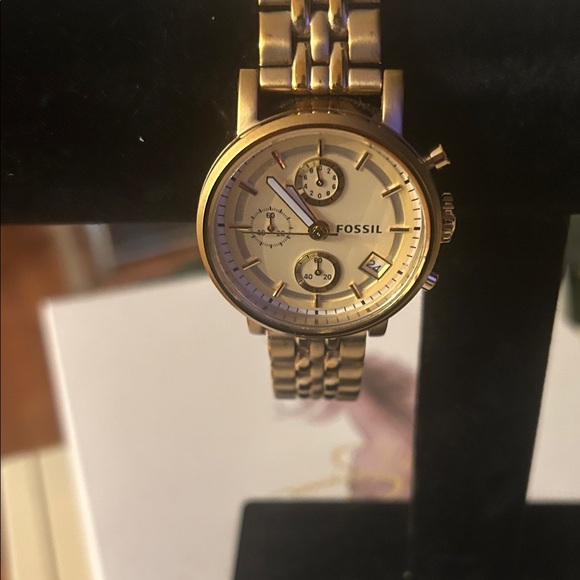 Fossil Gold-Tone Chronograph Watch - Picture 2 of 16